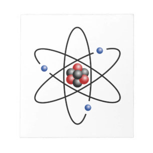 Lithium Atom Chemical Element Li Atomic Number 3 Notepad