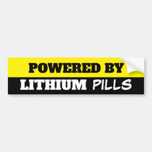 LITHIUM PILLS BUMPER STICKER