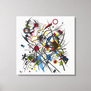 Lithograph for Vierte Bauhausmappe by Kandinsky Canvas Print