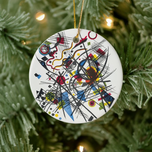 Lithograph for Vierte Bauhausmappe by Kandinsky Ceramic Ornament (Tree)