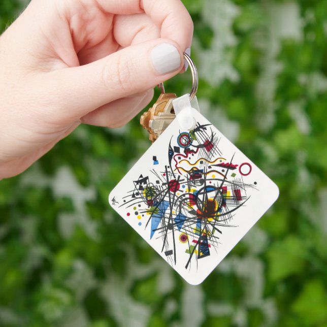 Lithograph for Vierte Bauhausmappe by Kandinsky Keychain (Hand)