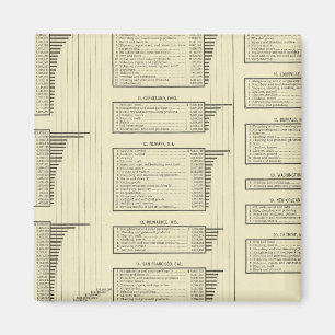 lithographed chart manufactures in cities magnet