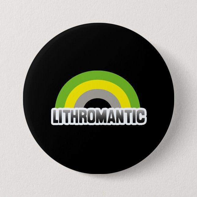 Lithromantic Pride 3 Inch Round Button (Front)