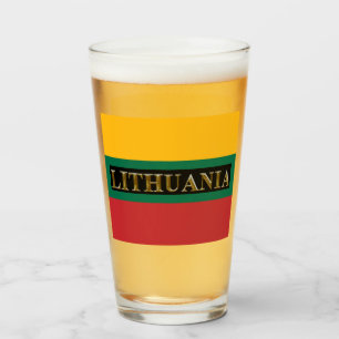 LITHUANIA BEER GLASS