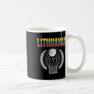 Lithuania Bysketbyll Fans Jersey Lithuanian Sport Coffee Mug