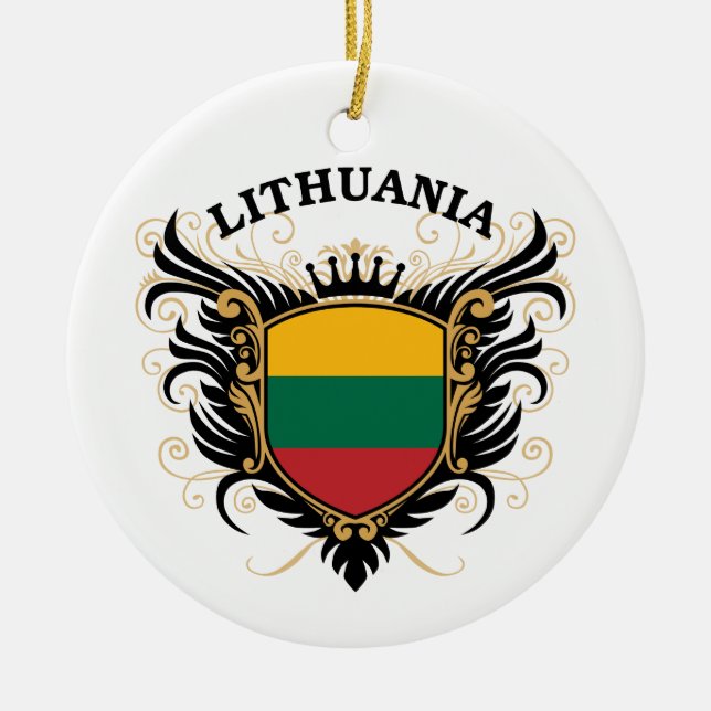 Lithuania Ceramic Ornament (Front)