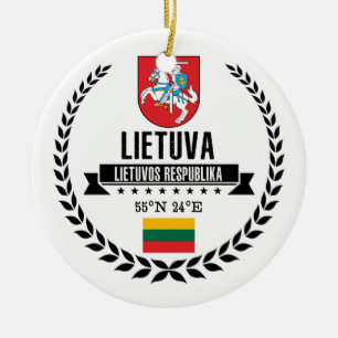 Lithuania Ceramic Ornament
