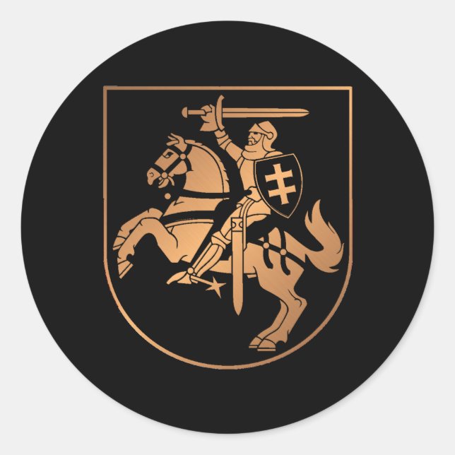 Lithuania Classic Round Sticker (Front)