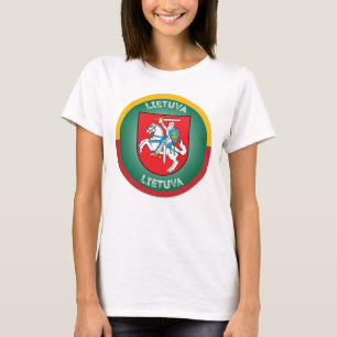 Lithuania Coat of Arms (Vytis) Circle Shape T-Shirt