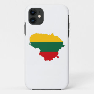 lithuania country flag map shape symbol iPhone 11 case