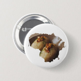 Lithuania Country Outline With Potato Dish 2 Inch Round Button