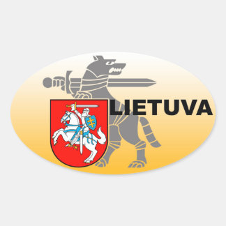 Lithuania Defence Ministry Sticker! Oval Sticker