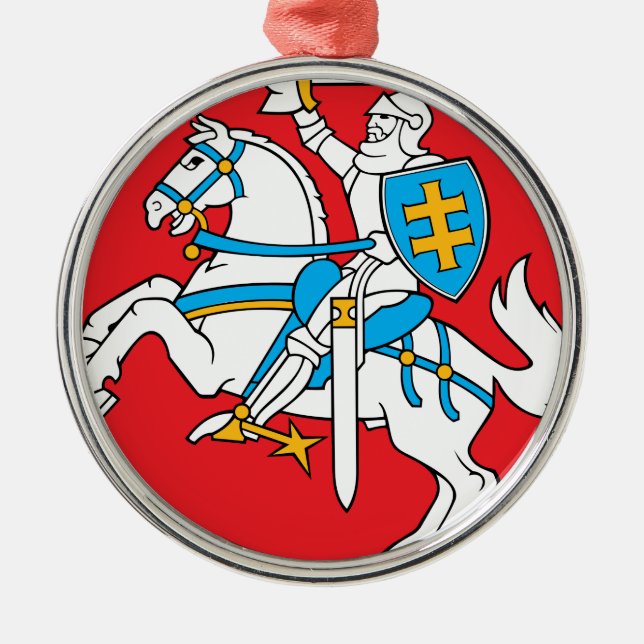 Lithuania Emblem - Coat of arms - Lietuvos Herbas Metal Ornament (Front)