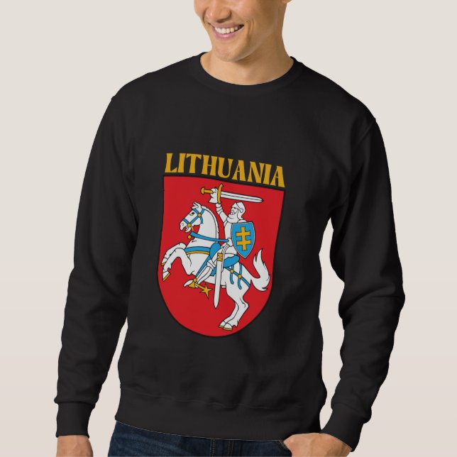 Lithuania Emblem, Lithuanian, Lithuania Sweatshirt (Front)