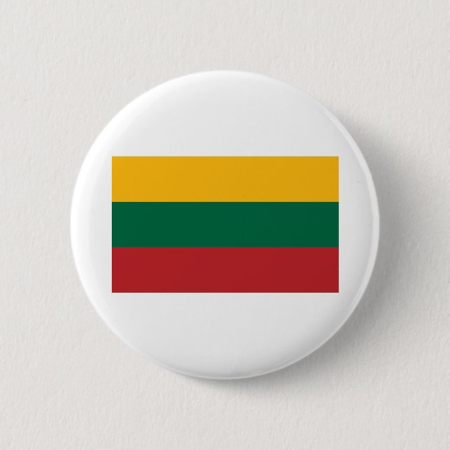 Lithuania Flag 2 Inch Round Button (Front)