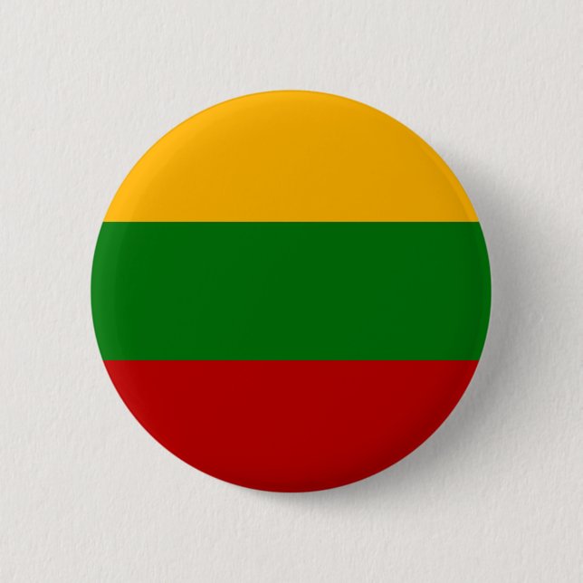 Lithuania Flag 2 Inch Round Button (Front)