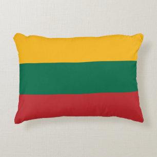 Lithuania flag accent pillow