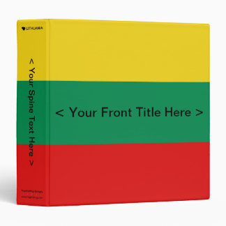 Lithuania Flag Binder