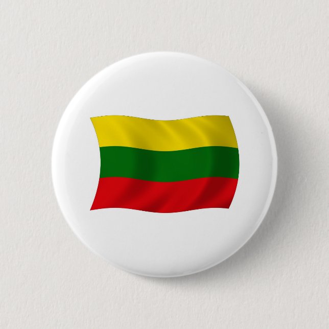 Lithuania Flag Button (Front)