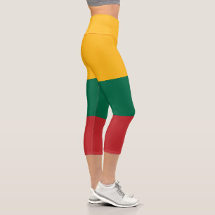Lithuania Flag Capri Leggings