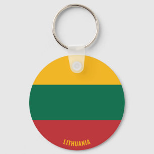 Lithuania Flag Charming Patriotic Keychain