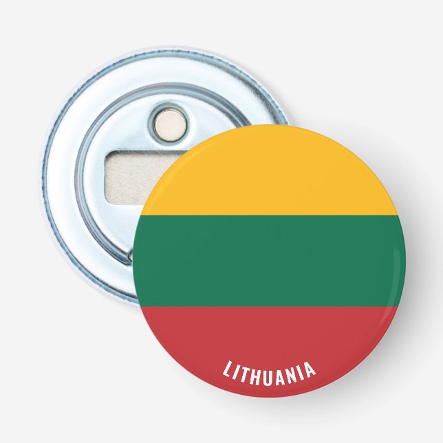 Lithuania Flag Delightful Patriotic Bottle Opener (Front)