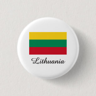 Lithuania Flag Design 1 Inch Round Button