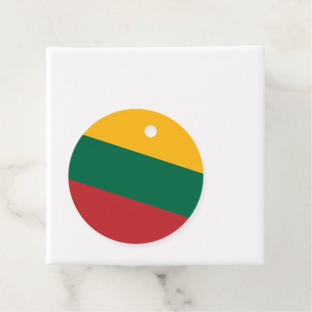 Lithuania flag favour tags (In Situ)