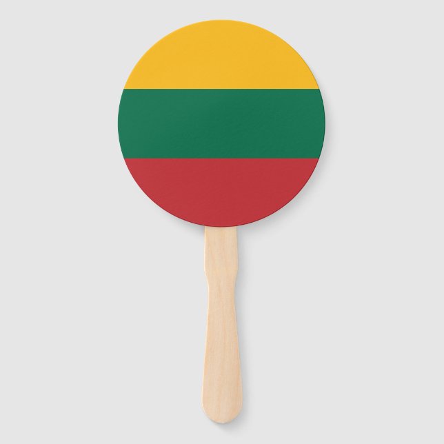 Lithuania Flag Hand Fan (Front)