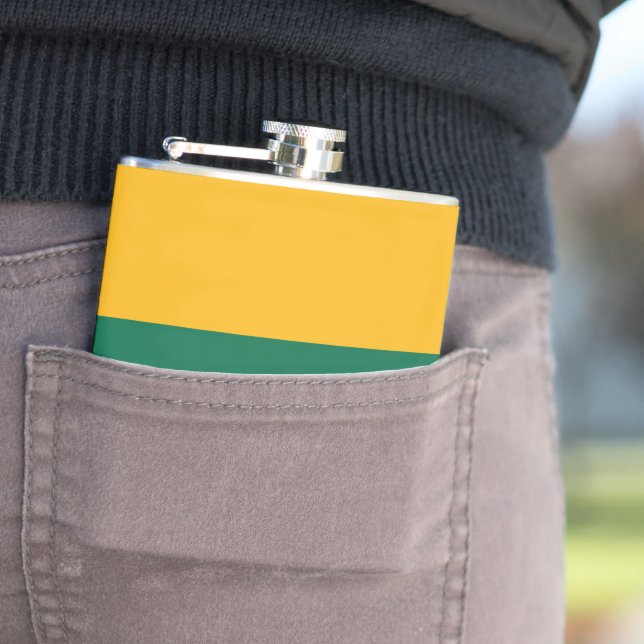 Lithuania flag hip flask (In Situ)