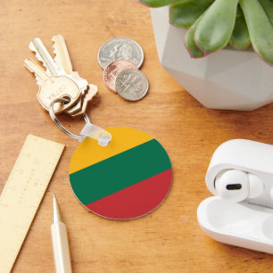 Lithuania flag keychain