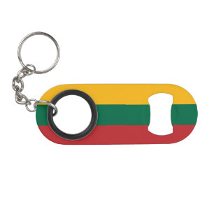Lithuania Flag Keychain Bottle Opener