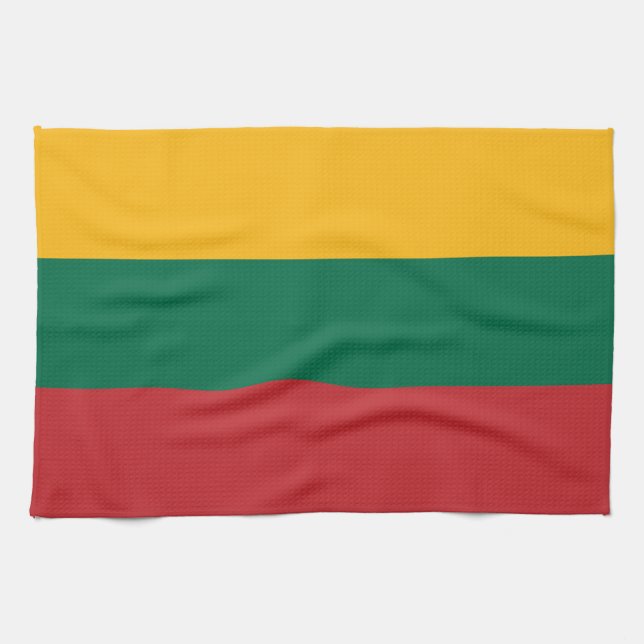 Lithuania flag kitchen towel (Horizontal)