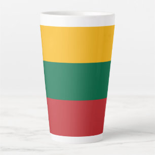 Lithuania flag latte mug