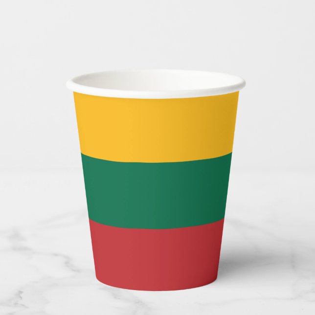 Lithuania Flag Paper Cups (Front)