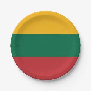 Lithuania Flag Paper Plate