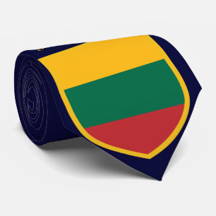 Lithuania Flag Personalized Tie