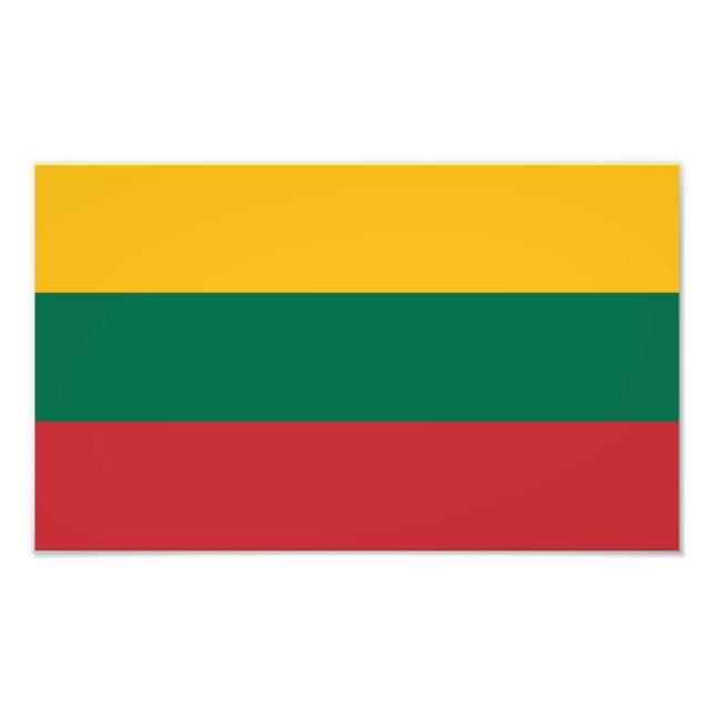 Lithuania Flag Photo Print (Front)
