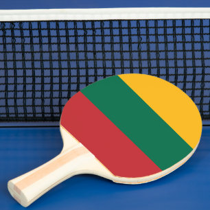 Lithuania flag ping pong paddle