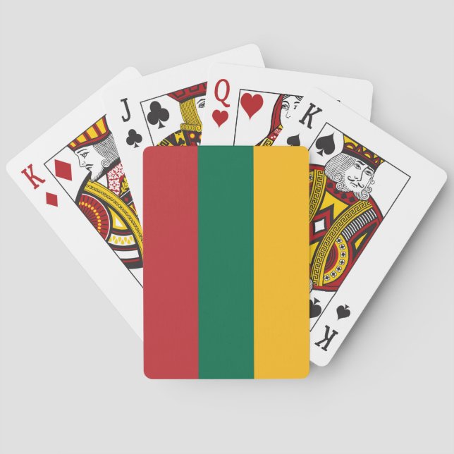 Lithuania Flag Playing Cards (Back)