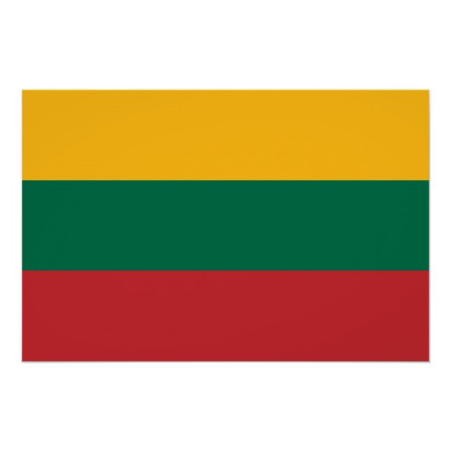 Lithuania Flag Poster (Front)