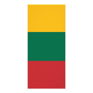 Lithuania flag rack card