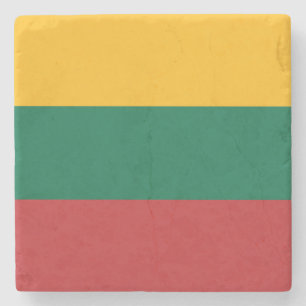 Lithuania Flag Stone Coaster