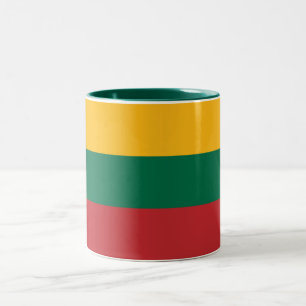 Lithuania Flag Two-Tone Coffee Mug