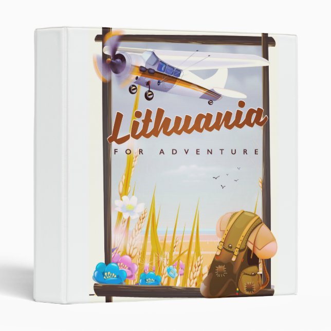 lithuania - For an adventure travel poster Binder (Front/Spine)