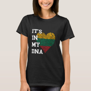 Lithuania It's In My DNA Heart Lietuva Lithuanian T-Shirt