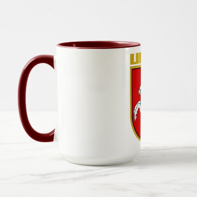 Lithuania (Lietuva) Coat of Arms Mug (Left)