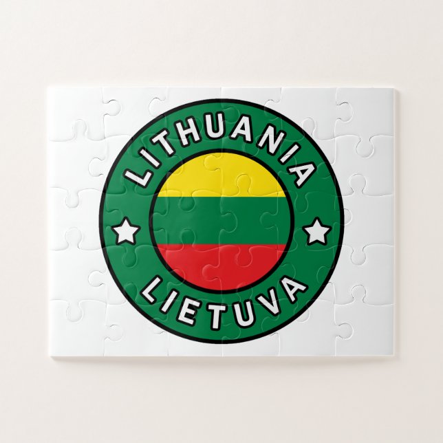 Lithuania Lietuva Jigsaw Puzzle (Horizontal)