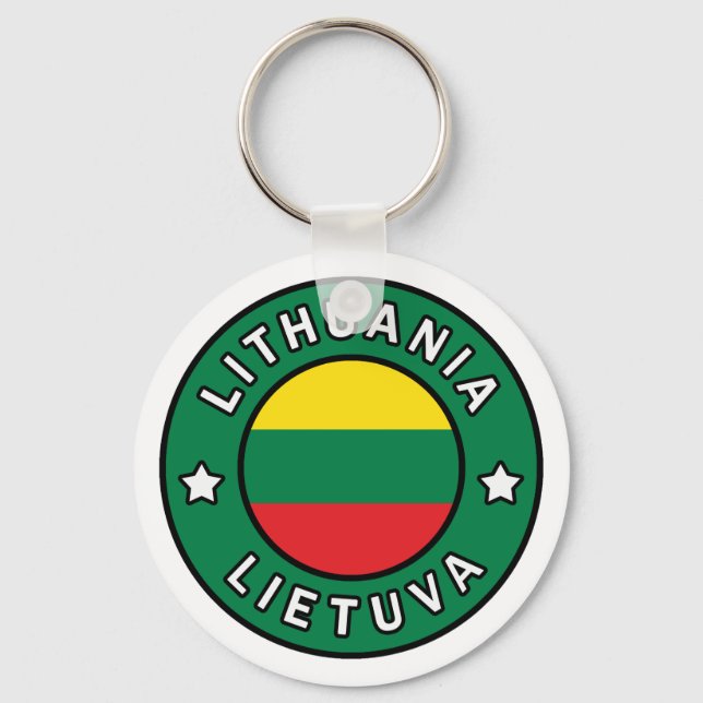 Lithuania Lietuva Keychain (Front)