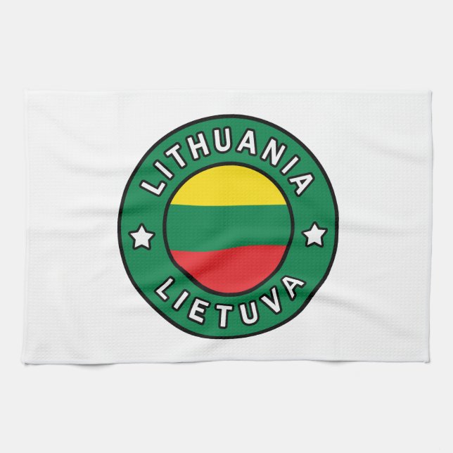 Lithuania Lietuva Kitchen Towel (Horizontal)